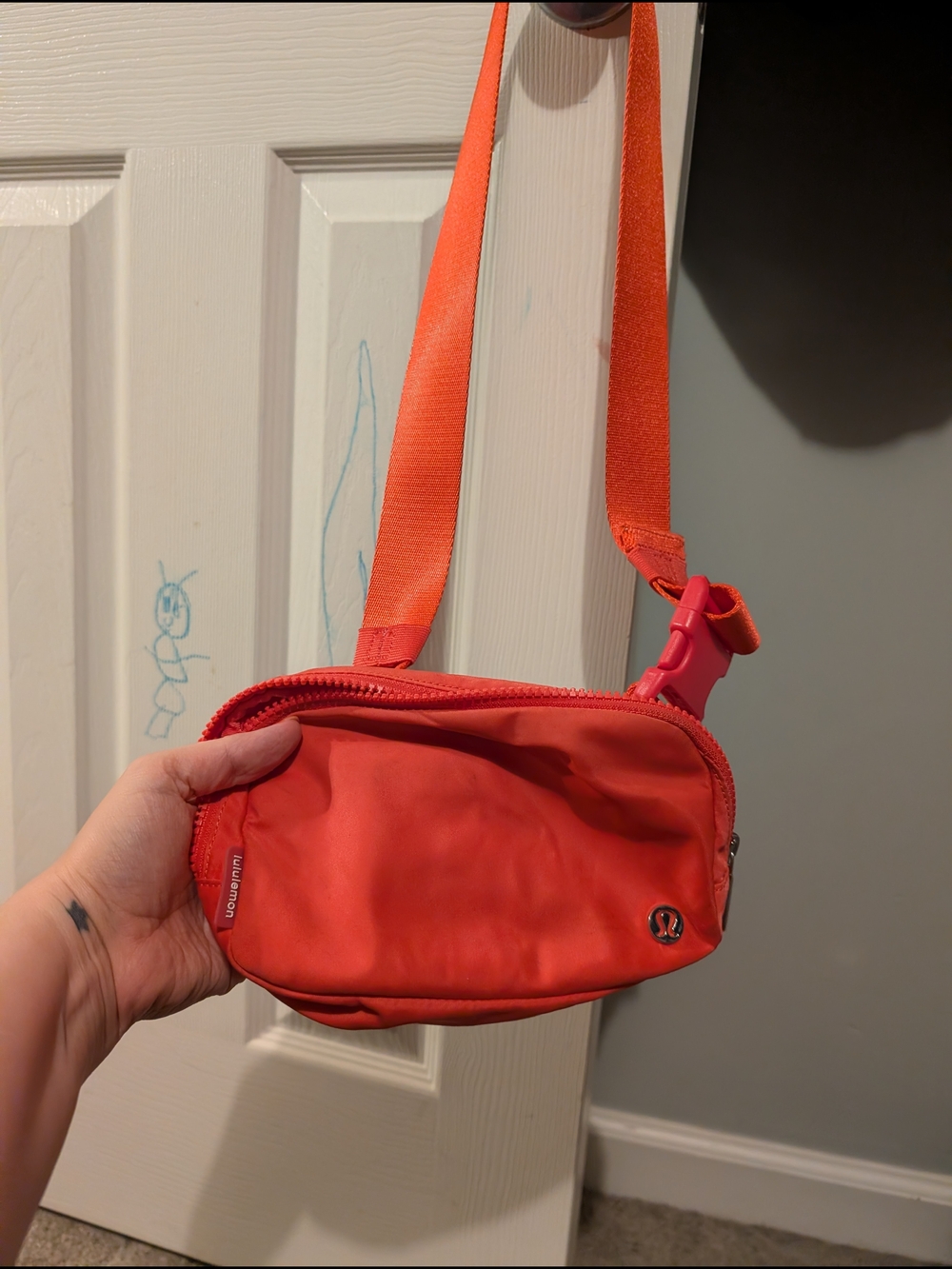 lululemon athletica Coral-Orange Crossbody Belt Bag